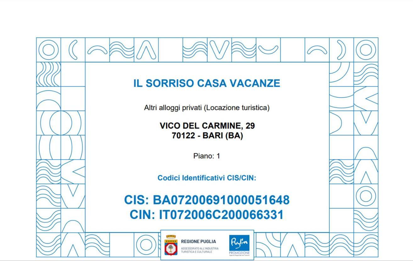 Il Sorriso Casa Vacanze Bari Eksteriør bilde